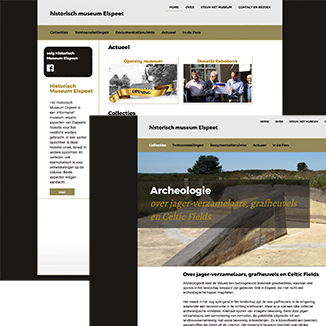 Website Historisch Museum Elspeet door Krekwerk.