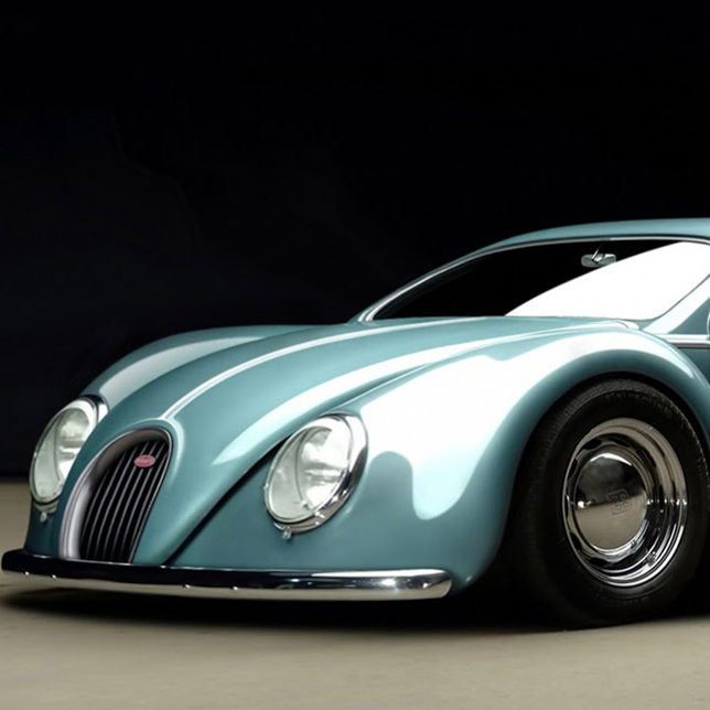 Bugatti Veyron retro model