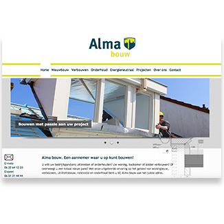 Homepage van Almabouw, Krekwerk
